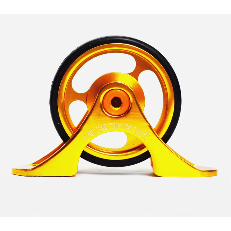 Best 1 pcs Superlight Bicycle Easywheel for Brompton Rear Mudguard Rollers fender Wheels 20g/pcs 1