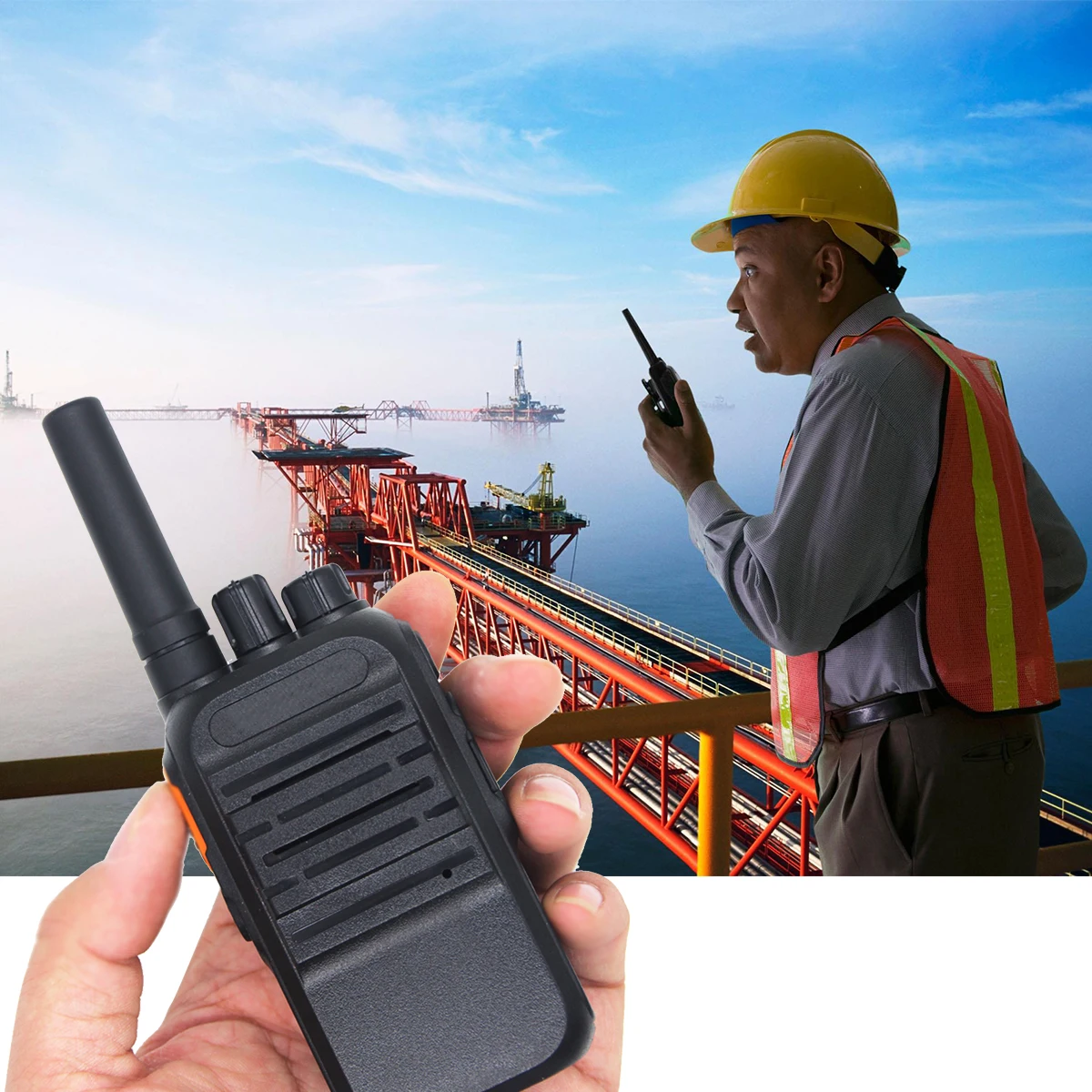 

SOONHUA Mini Walkie Talkie 400-480MHz Walkie Talkie Handheld Walkie Talkies Two Way Radio PC Programming Password