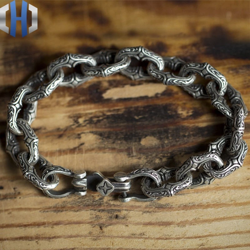 

Original Design Personality Couple Bracelet Sterling Silver Bracelet 925 Silver Bracelet Silver Bracelet Female Male Bracelet