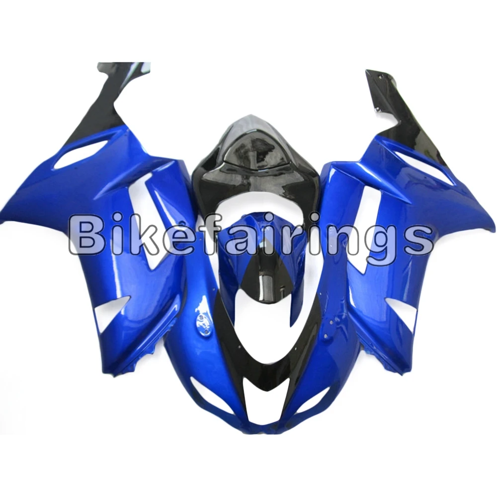Полный синий Cowling для Kawasaki 2007 2008 ZX-6R ABS корпус инжектора корпус рабочего велосипеда полный серебряный комплект Красного обтекателя