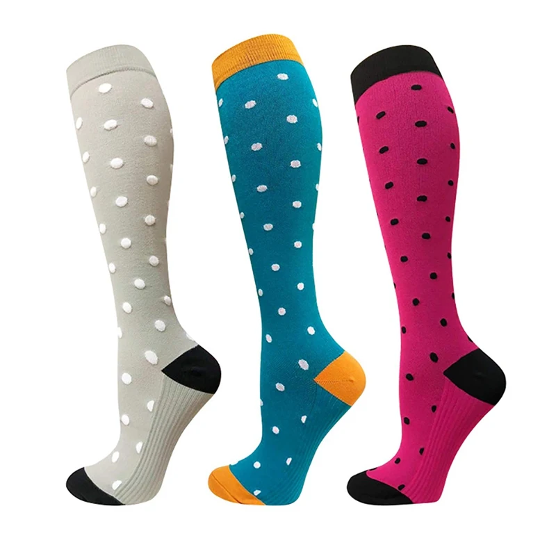 Компрессионные носки для мужчин и женщин, носки-трубы Happy, нейлоновые, унисекс, для улицы, длинные, высокие, аксессуары, новинка