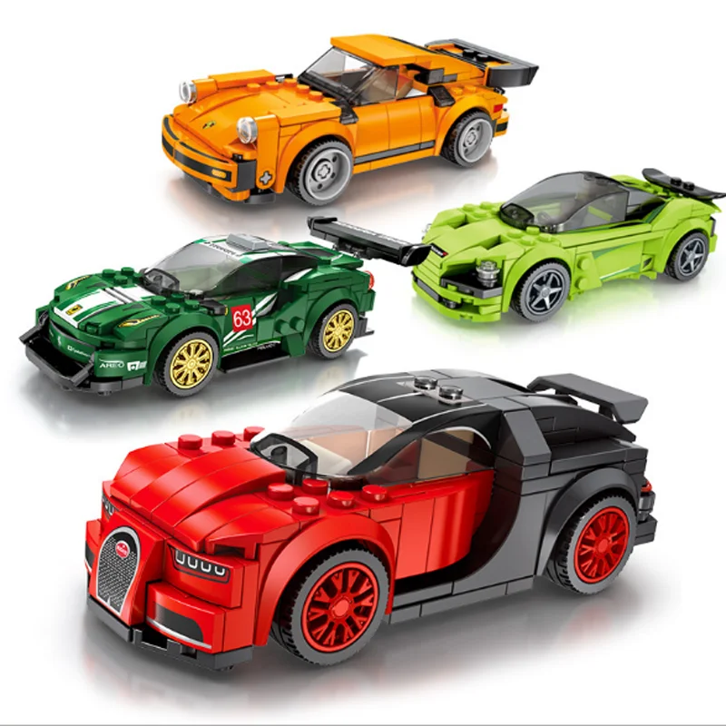 

Sembo City Vehicles Speed Champions Sports Racing Car Model Building Blocks Super Racers Figures Moc Construction Toys Technic