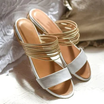 

Women Sandals New Summer Hot Retro Wedges Gladiator Non-slip Slippers New Ladies Shoes Rome Beach Sandals