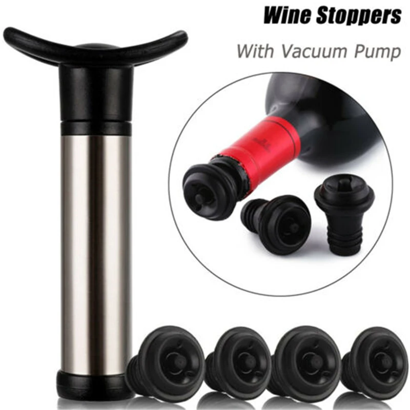 Wine Stopper With Vacuum Pump Bar Accessories Air lock Aerator