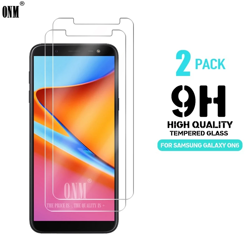 

2 pcs Tempered Glass For Samsung Galaxy On6 Glass Screen Protector Premium Tempered Glass For Samsung Galaxy On6 Protective Film