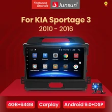 Junsun V1 pro 4G+ 64G Android 9,0 DSP для Kia sportage 3 4 2010 2011- автомобильный Радио Мультимедиа Видео плеер gps 2 din dvd