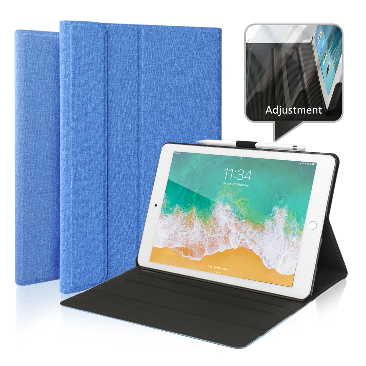 

10.5-inch Case for iPad Ultra Slim Portable ABS Wireless Bluetooth Keyboard for iPad 2017, iPad Pro, iPad Air 3 Smart Case