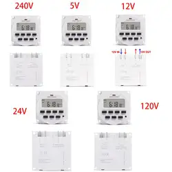 TM618H 5 в 12 В 24 в 110 В 220 В цифровой 7 дней Еженедельный Программируемый таймер реле