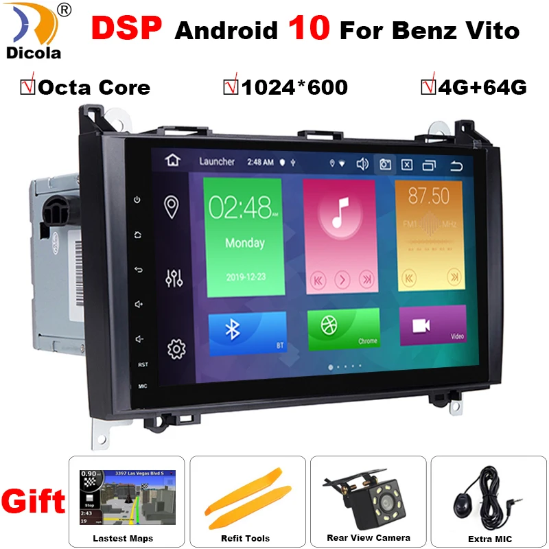 PX5 DSP 4G+64GB Car DVD multimedia for Mercedes Benz B200 A B Class W169 W245 Viano Vito W639 Sprinter W906 Navigation GPS USB