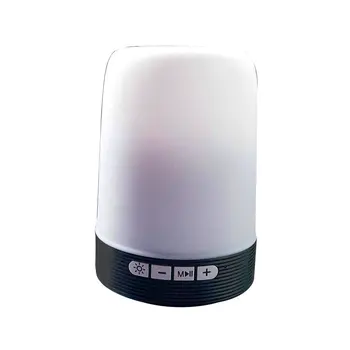 

Wireless Speaker with Colorful LED Light Pen Container Phone Holder Mini Portable Loudspeaker Night Light