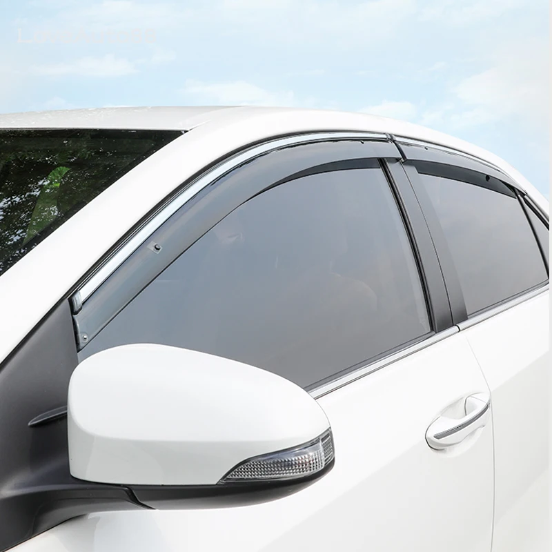 Козырек авто дверь Дождь Защита от солнца боковая крышка окна отделка авто аксессуары для Toyota Corolla