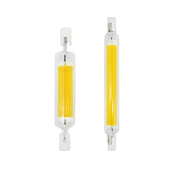 

1pcs R7s LED COB Dimmable Lamp 220V 110V 118mm 78mm LED R7S Bulb 50W 40W 30W 15W COB Lamp Replace Halogen Light Spotlight Bulb