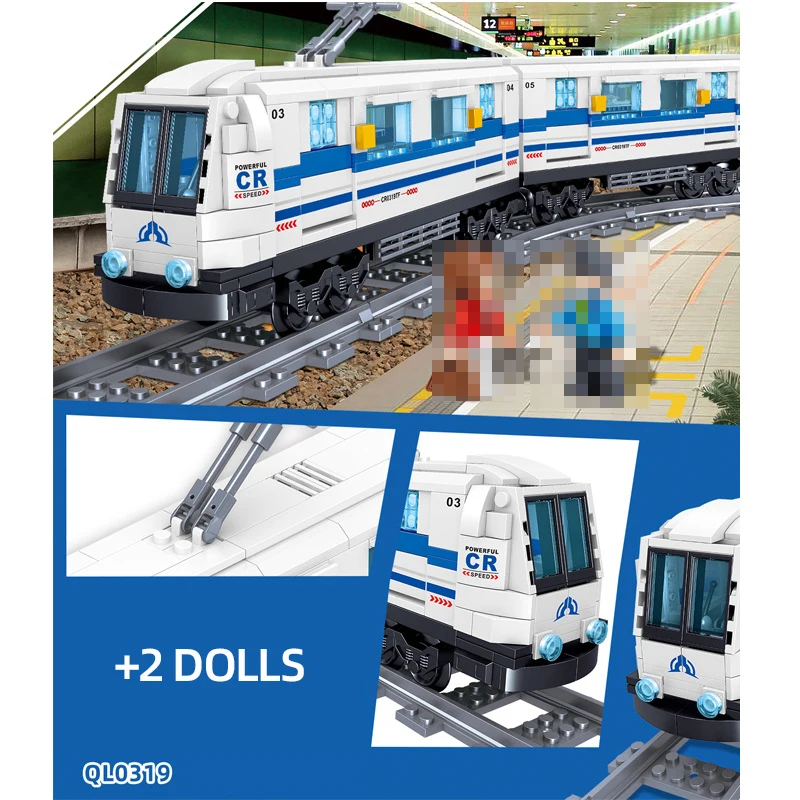 Série de tecnologia ciência trem de alta velocidade boy puzzle montagem blocos de construção brinquedos para crianças presentes adultos