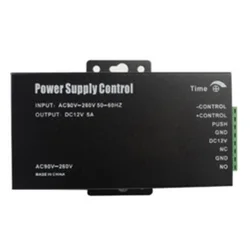 Fuente de alimentación de Control de acceso, controlador de fuente de alimentación de 12V 5A, caja de fuente de alimentación conmutada, salida de volumen pequeño de amplio voltaje