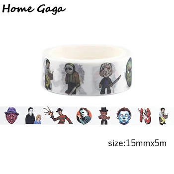 

20pcs/lot Homegaga Horror Killers Washi Tapes Masking Tape Adhesive Tapes Stickers Cool Masking Tapes Scrapbooking Tapes D2384