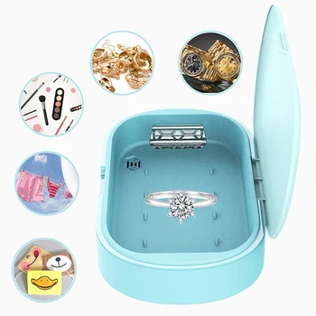 

Portable UV Light Sterilizer Box Phone Disinfection Lamp Wireless Charger Mini Sterilization Face Mask Jewelry Disinfection Tool