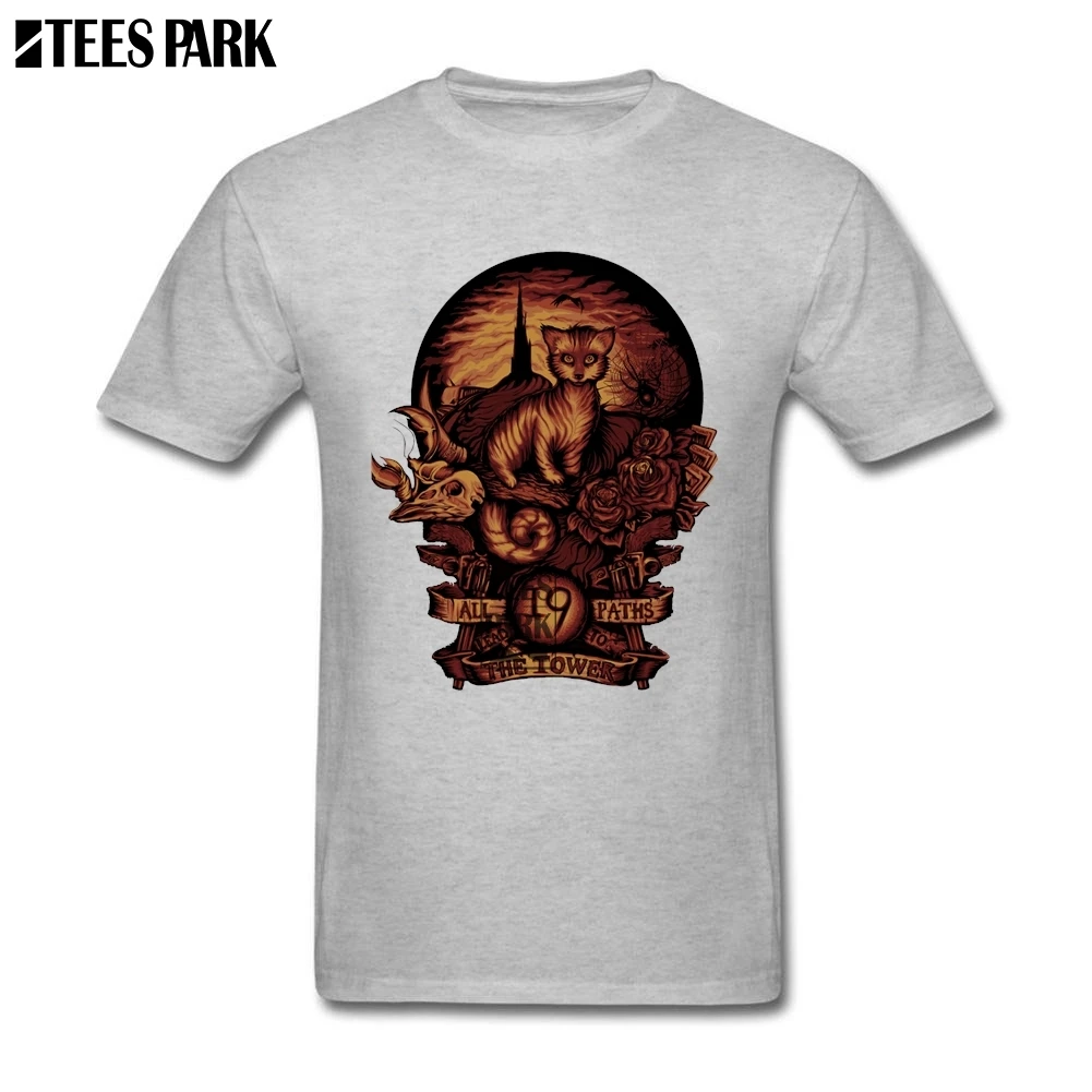 Nineteen The Dark Tower T Shirt Printing Men's Crew Neck Short Sleeve Tee High Quality Teenage Group Tees Designs Discount | Мужская