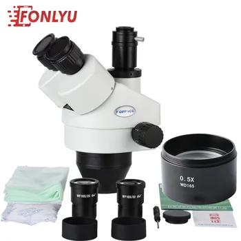 

KOPPACE Trinocular Stereo Microscope lens,3.5X-45X,Trinocular Stereo Zoom Microscope,1X Microscope Camera Interface