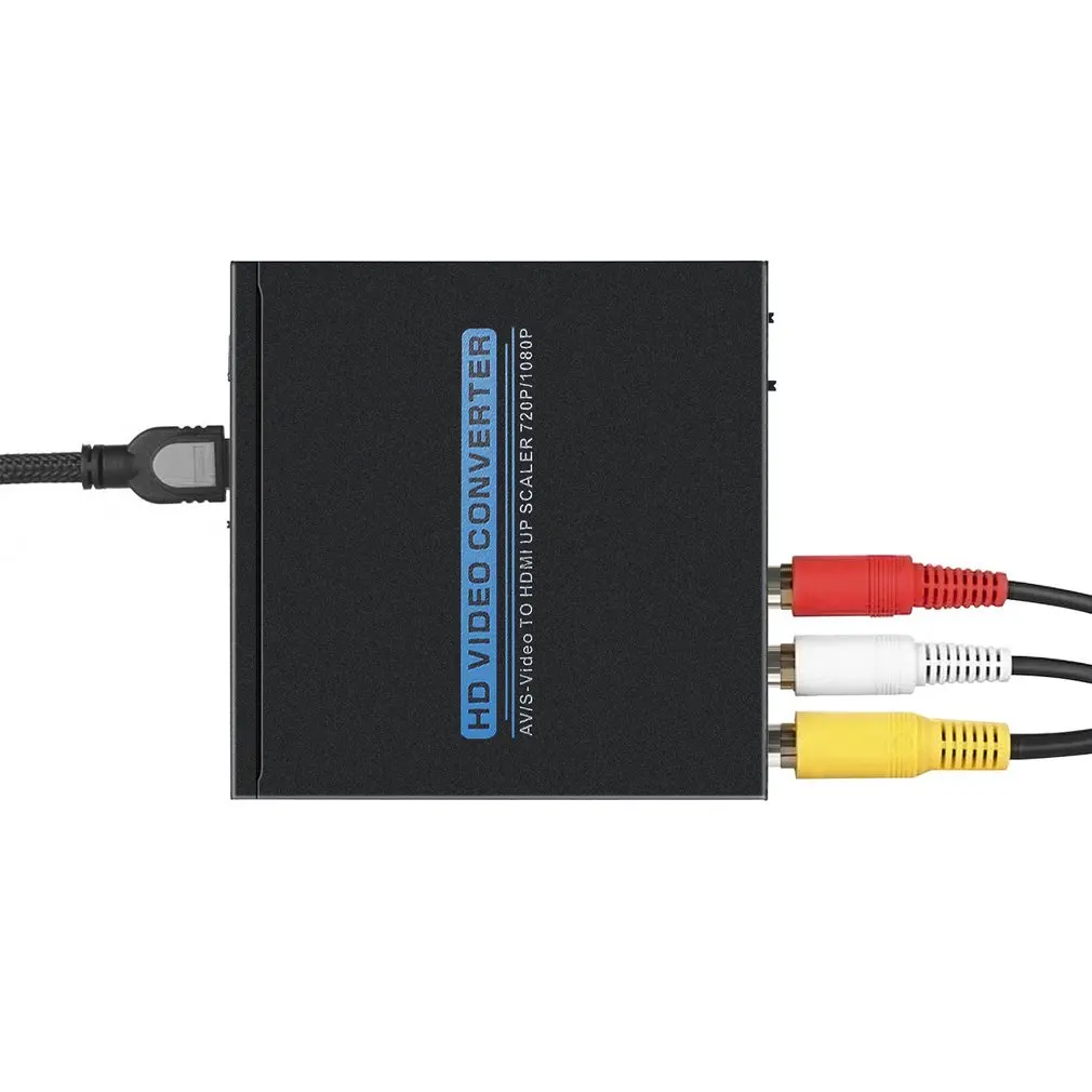 Без помех сигнала Av/S Video To Hdmi Up Scaler 720P/1080P Hd видео и аудио конвертер совместимый