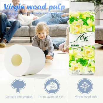 

Paper Tissue Hollow Replacement Roll Paper Print Virgin Wood Pulp Interesting Toilet Paper 3 layers Table Kitchen Paper Towels