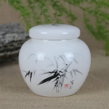 

Chinese Blue And White Porcelain Tea Jars Small Things Storage Box Pot Candy Jar Food Sealed Cans With Lid Spices Jar Canister