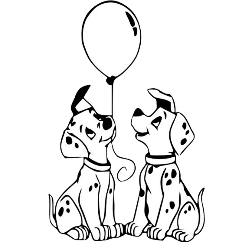 

Interesting Dalmatians Dog Car Sticker Windshield Bumper Motorcycle Decor High Quality KK Vinyl Cover Scratches Waterproof PVC