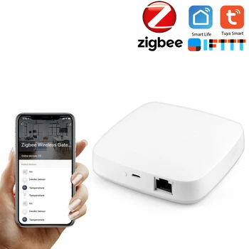 

ZigBee 3.0 Smart Gateway Hub Tuya Smart Homebridge Smart Life APP Wireless Remote Controller Works With Alexa Google Home