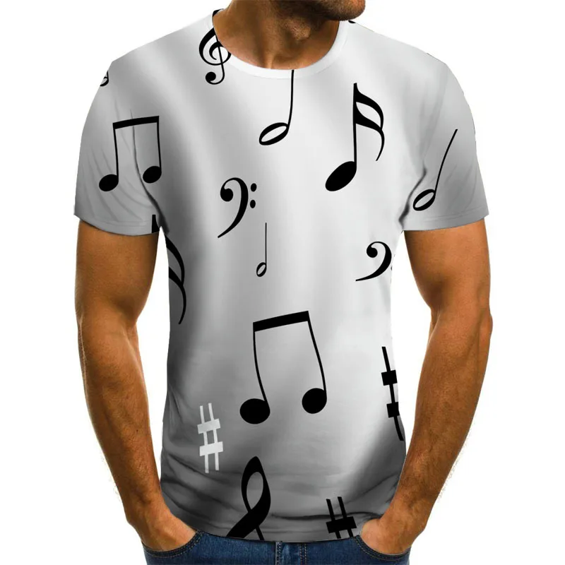 Three Dimensional O-Neck T-Shirt-2