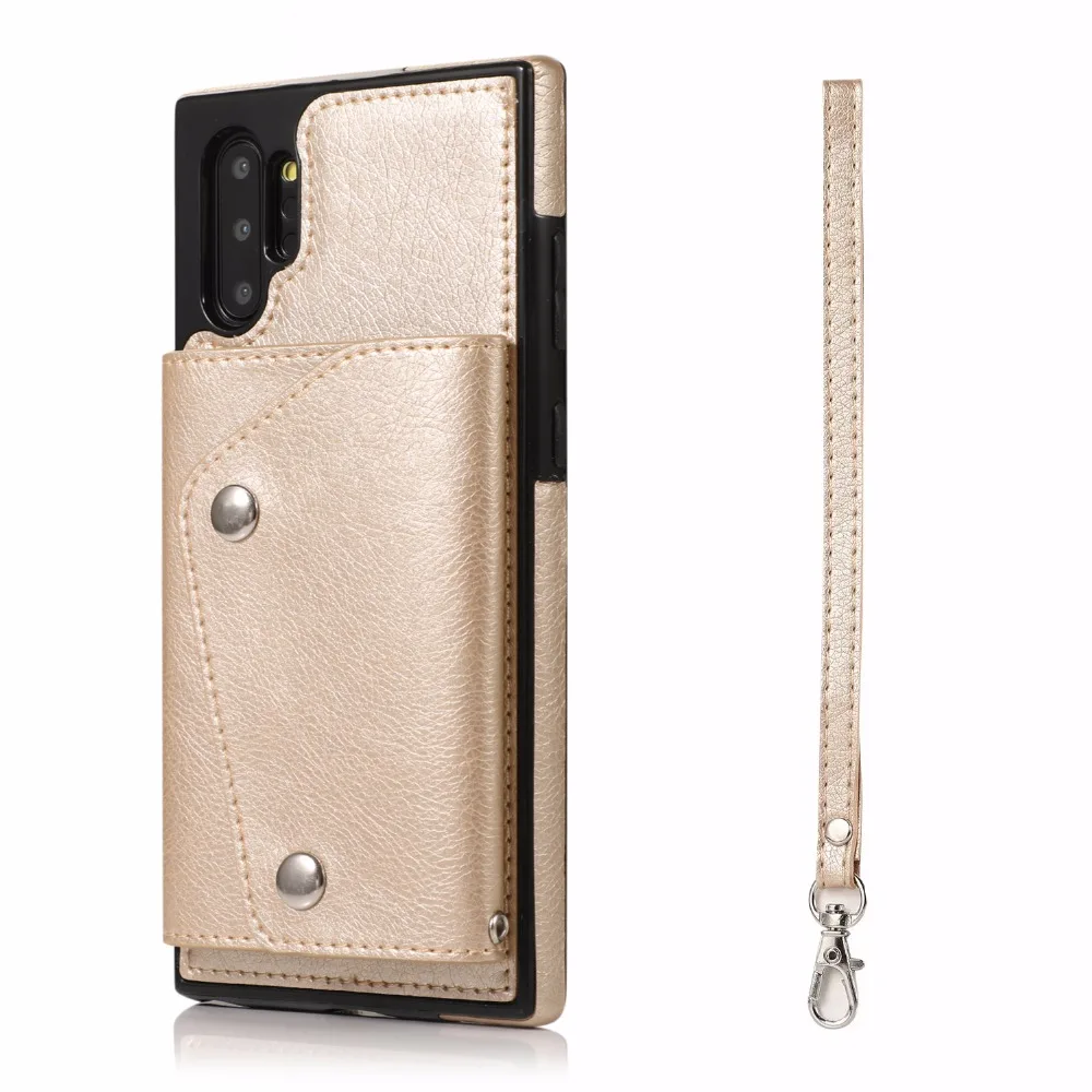 Роскошный кожаный чехол-кошелек в стиле ретро для samsung galaxy note10 pro s8 s9 s10 plus note8 note9 A20 A50 A70 s7edg