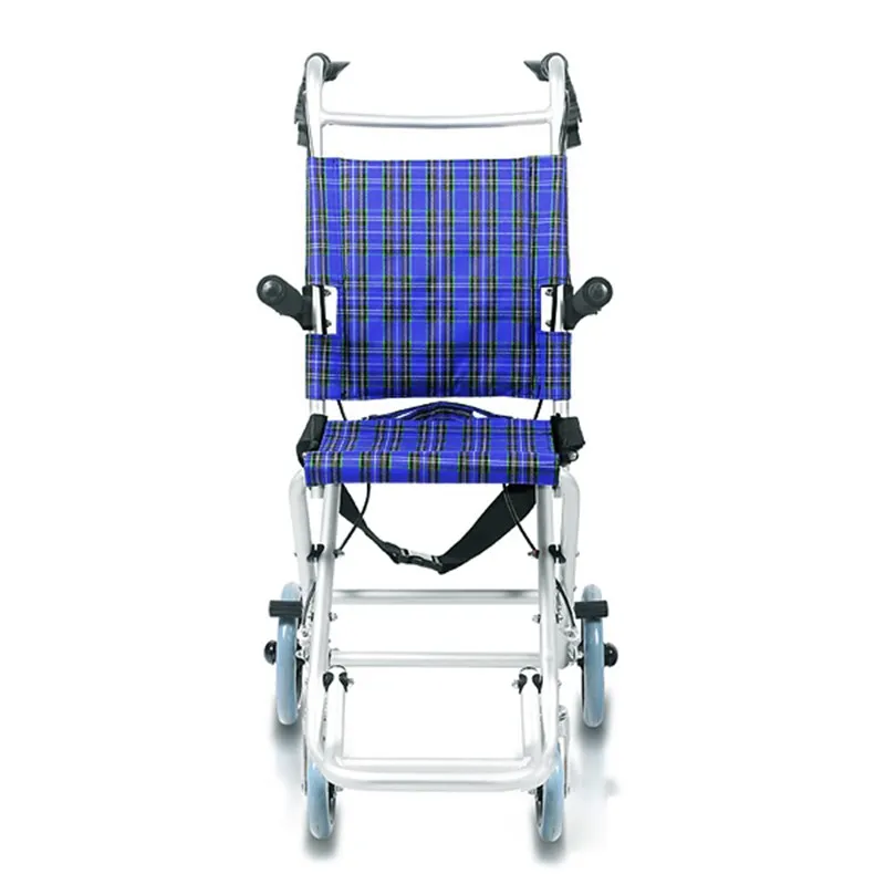 Алюминиевый светильник, складное кресло-коляска, Нескользящие поручни, ручной толчок, переносное колесное кресло для инвалидов, для пожилых людей, практичные инструменты для прогулок