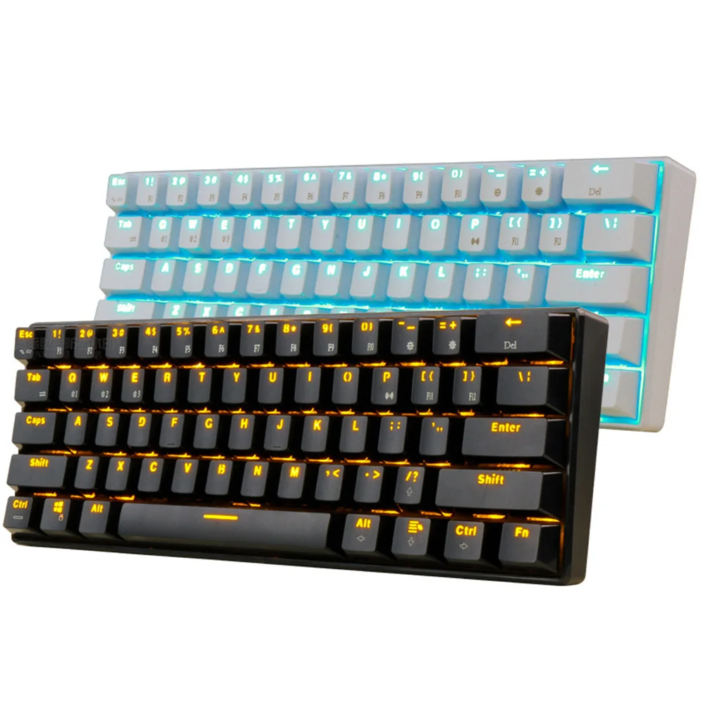 Беспроводная игровая клавиатура RK61 механическая тонкая 61 клавиша RGB-подсветка
