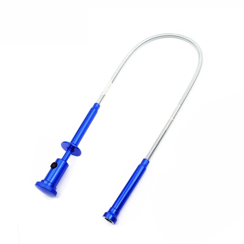 

Flexible Pick Up Tool ( Magnet + 4 Claw + LED Light ) Magnetic Long Spring Grip Home Toilet Gadget Sewer Cleaning Pickup Tools