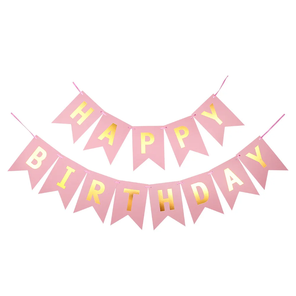 pink happy birthday 100 шт Макарон День Рождения украшения шары пастельные латексные шары гирлянды принадлежности для вечеринки Воздушный Шар АРКА Быстрая JL0143 - Цвет: pink happy birthday