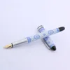 luxury High quality brand Blue White Porcelain Painting Metal Medium 0.7mm Nib Fountain Pen Stationery Office School Supplies ► Photo 2/6