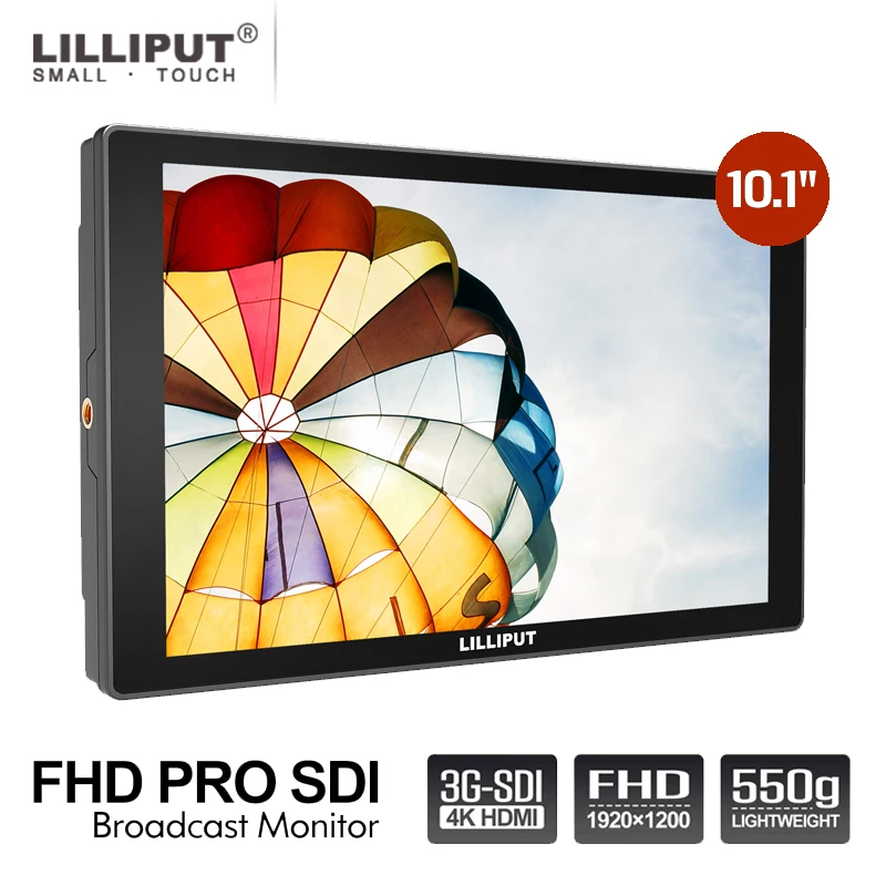 

LILLIPUT A11 4K Camera Monitor 10.1" inch Full HD 1920x1200p DSLR Camera Field Monitor 3G-SDI HDMI IPS Camera Video Monito