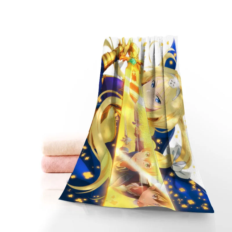 

Alice Zuberg Anime Towels Microfiber Bath Towels Travel,Beach,Face Towel Custom Creative Towel Size 35X75cm And 70X140cm