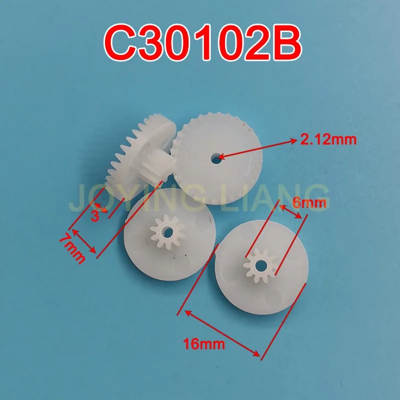 100 Pcs Engrenages Droits Plastique - Module 0.5, 28 Dents, Alésage 2mm - Neufs