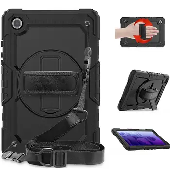 

For Samsung Galaxy Tab A7 2020 SM-T500 T505 T507 10.4" Case 360 Rotation Heavy Shockproof Tablet Protective Cover with Strap
