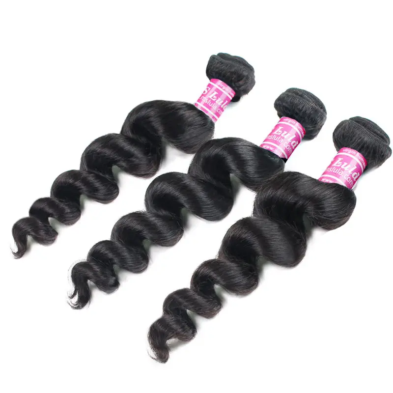 Ms lula волосы бразильские Свободные волны 3 пряди с 4X4 закрытие шнурка низкое соотношение человеческие волосы пряди с закрытием remy волосы 8-30 дюймов