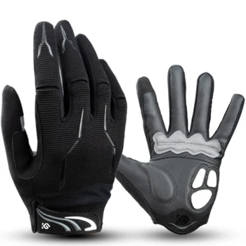 

Anti-skid Cycling Sport Full Finger Gloves Touchscreen Shock Absorbing M-XXL