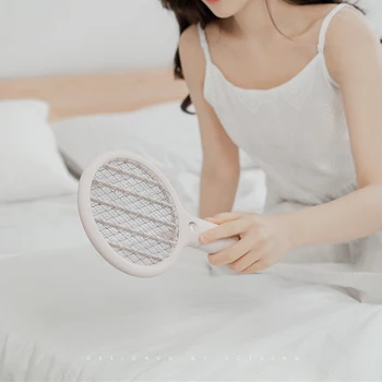 

Electric Mosquito Swatter Camping Portable USB Rechargeable LED Lighting Easy Operate Bedroom Insect Killer Pest Control Flies