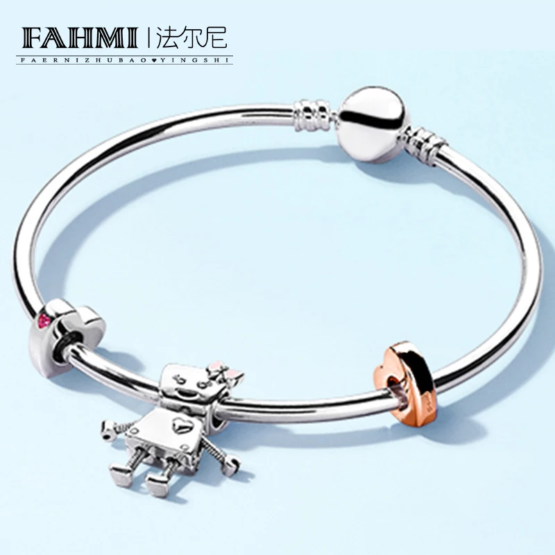 

FAHMI 100% 925 Sterling Silver Brand New Bracelet Bella And Friends Bracelet Set Suitable For DIY Family Friends Gift