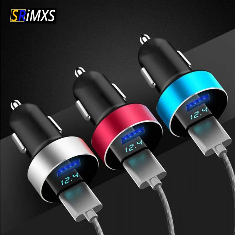 

USB Cigarette Lighter Car Charger USB Adapter 2 Port Fast Charger Car 12V-24V Quick Charge Auto Adapter Car Cigarette Lighter