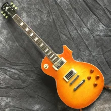 Suneye, Высококачественная электрогитара, Sunburst tiger color flame standard gitaar гитара. Мёд цвет