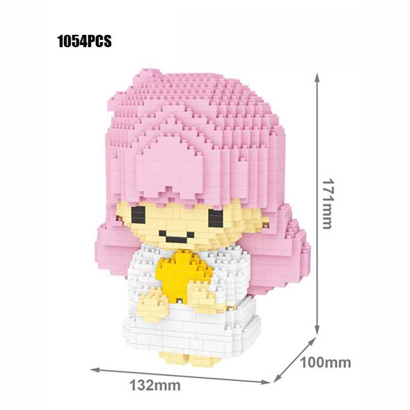 Классический мультфильм две звезды nanobricks kiki& lala микро алмазный строительный блок сборка развивающие игрушки для детей Подарки