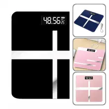 

Smooth Edge Modern Ultra Slim Design Bathroom Wireless Weight Scale Multifunction Body Weight Scale Convenient for Gym