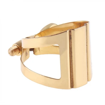 

Soprano Bb Saxophone Mouthpiece Ligature Gold -Plated Ligature Fastener For Rubber Mouthpiece