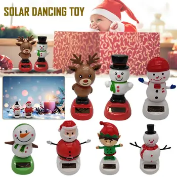 

Hot Sale Popular Powered Dancing Animal Swinging Dancer Decor Snowman Christmas Solar
