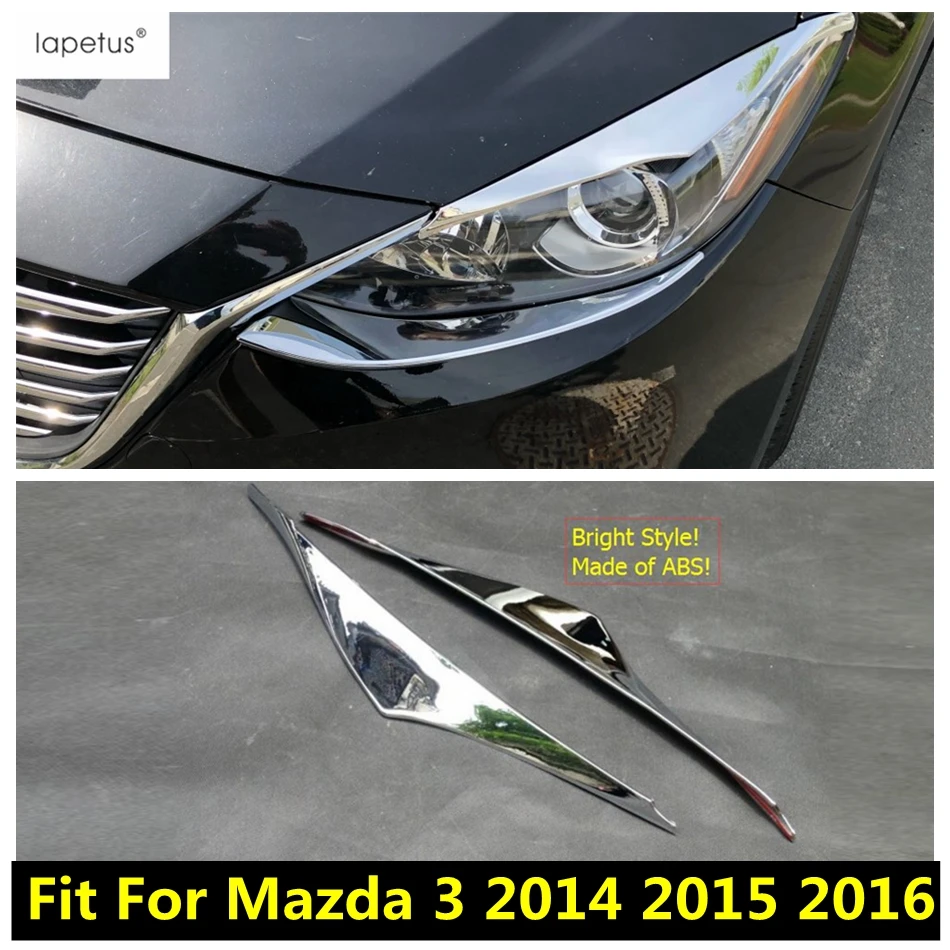 Lapetus Аксессуары для Mazda 3 AXELA хэтчбек седан 2014 2015 2016 передние фары лампа век бровей