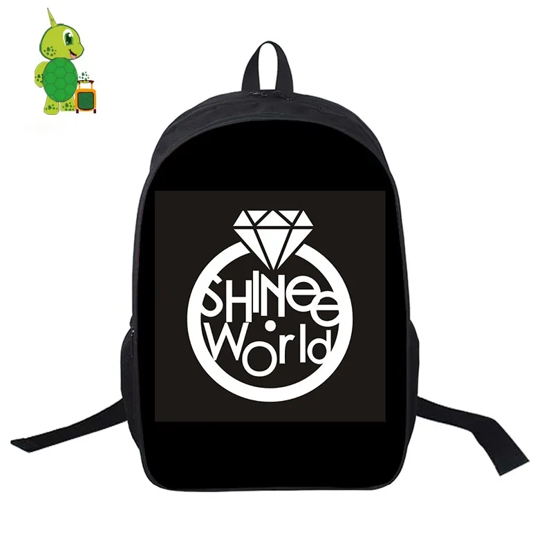 Мир SHINee Jonghyun/Taemin рюкзак для женщин и мужчин повседневный рюкзак для ноутбука для подростков рюкзак для студентов вентиляторы дорожные сумки